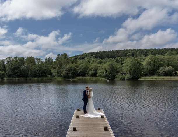 Couple on lake