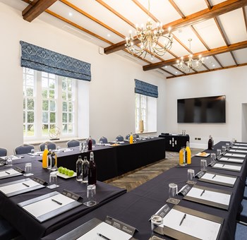 Conference set up in Courtyard Hall