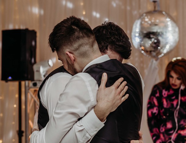 Couple at their first dance