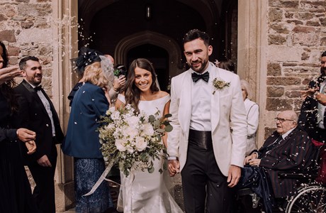 Couple just married