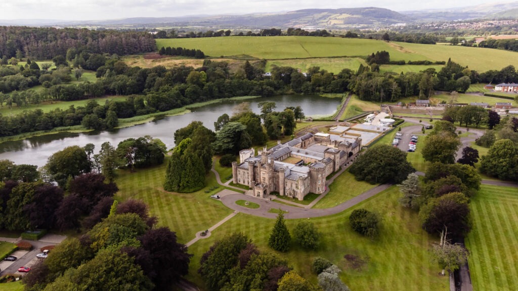 Hensol Castle Aerial Shot