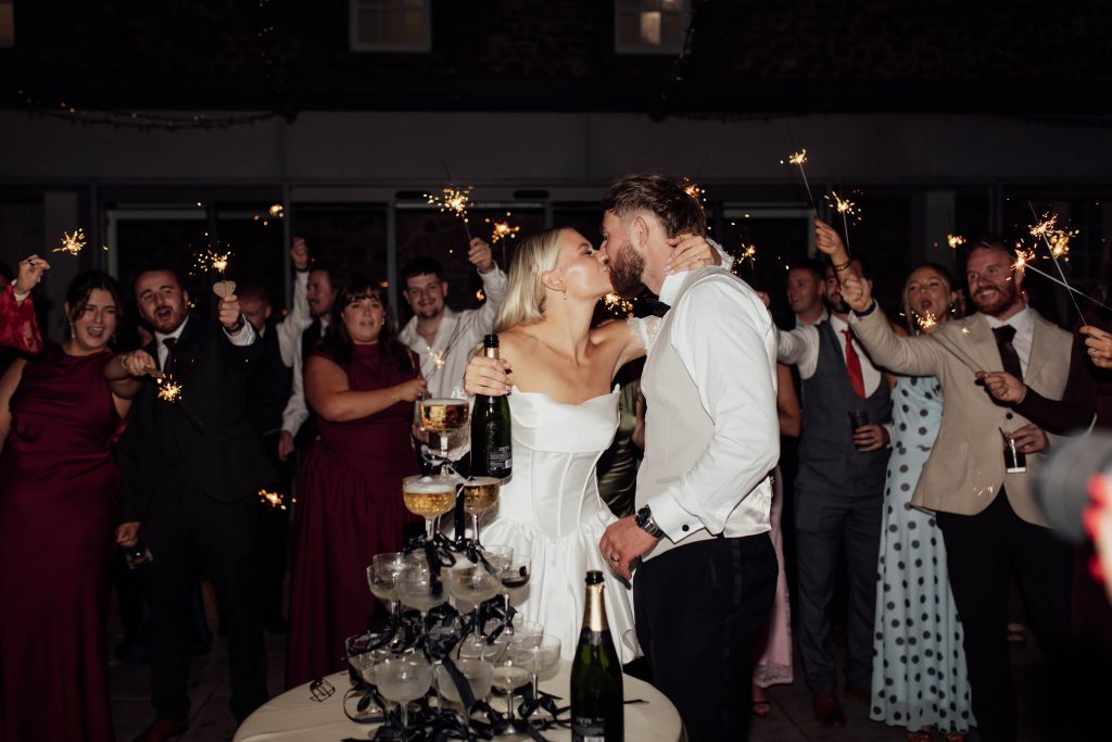 Bride & Groom Champagne
